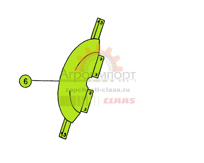 ПОЛУДИСК Claas 0006095831 ПОЛУДИСК Claas 0006095831