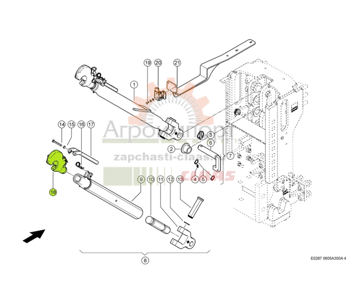 0005018430 Claas Крюк 0005018430 Claas Крюк