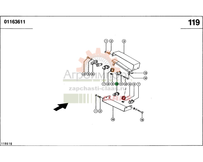 КОРПУС ПОДШИПНИКА Claas 0006193402