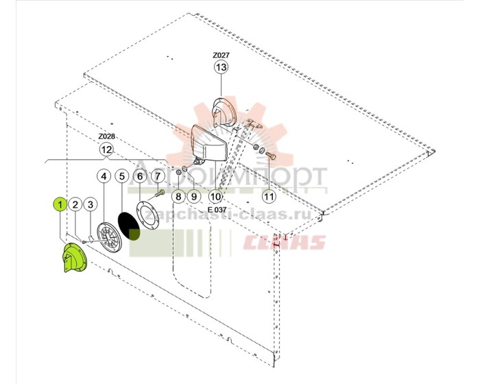 0000117930 Claas КРЫШКА ПОДШИПНИКА 0000117930 Claas КРЫШКА ПОДШИПНИКА