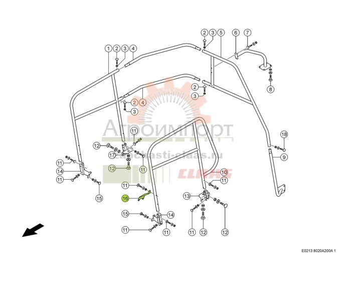 0008645830 CLAAS ДЕРЖАТЕЛЬ
