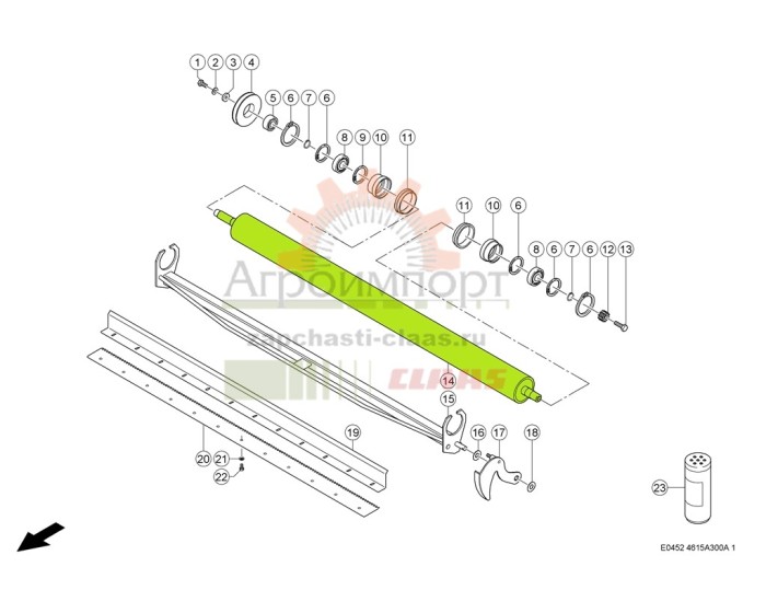 0008663590 CLAAS ВАЛИК 0008663590 CLAAS ВАЛИК