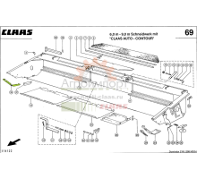 0006454233 Claas Полозок наружн. Пр.