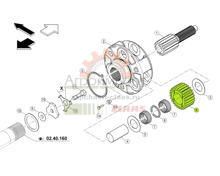 6005019450 Claas Шестерня планетарная
