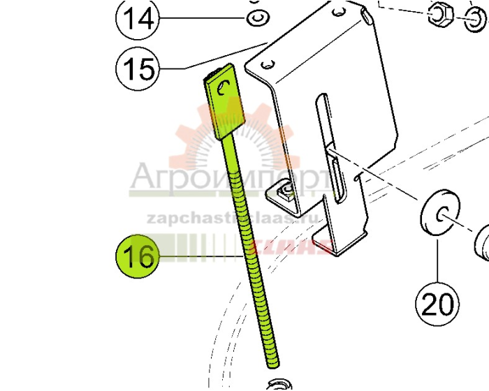 ВИНТ СТЯЖНОЙ Claas 0006613540 ВИНТ СТЯЖНОЙ Claas 0006613540