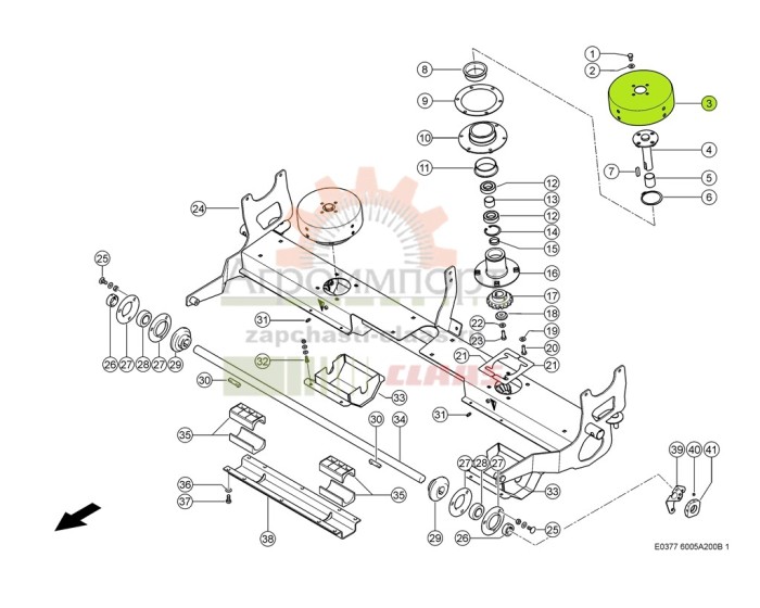 0007376440 Claas Коромысло радиальное измельчителя 0007376440 Claas Коромысло радиальное измельчителя