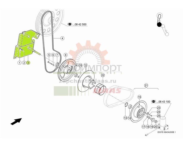 0006604273 CLAAS СТОЙКА ОПОРНАЯ