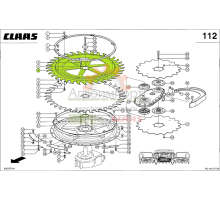 0009915982 Claas Шайба питателя