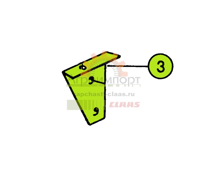ПОДШИПНИК Claas 0006874671 ПОДШИПНИК Claas 0006874671