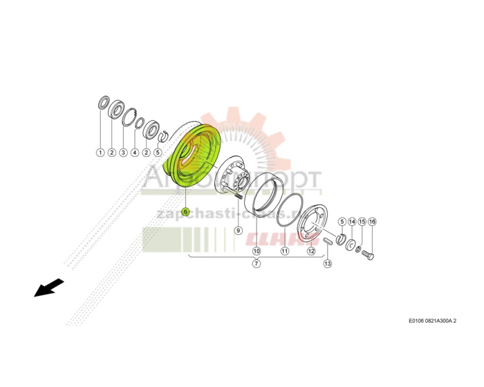 0005540130 CLAAS ШКИВ КЛИНОРЕМЕН. 0005540130 CLAAS ШКИВ КЛИНОРЕМЕН.