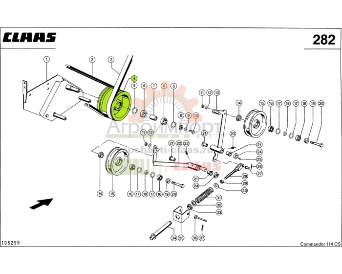 0000617222 CLAAS ШКИВ КЛИНОРЕМЕН. 0000617222 CLAAS ШКИВ КЛИНОРЕМЕН.