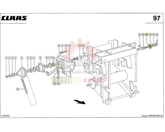 0009806330 CLAAS ШАЙБА УПЛОТН. 0009806330 CLAAS ШАЙБА УПЛОТН.