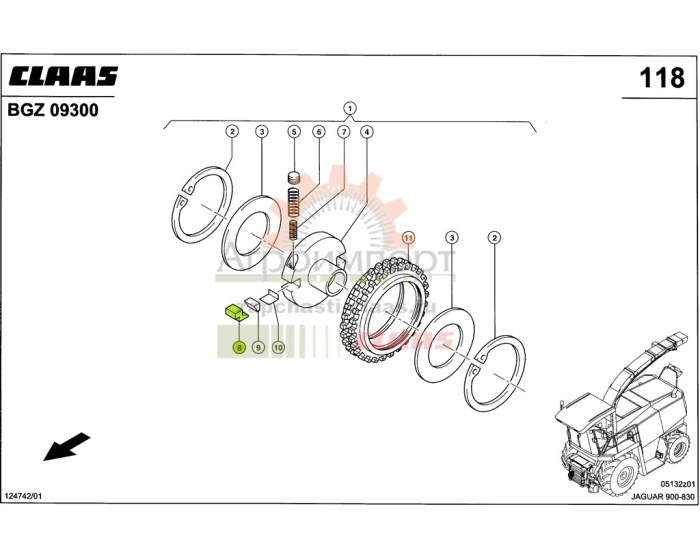 0009408760 Claas ШПОНКА СТОПОРНАЯ 0009408760 Claas ШПОНКА СТОПОРНАЯ