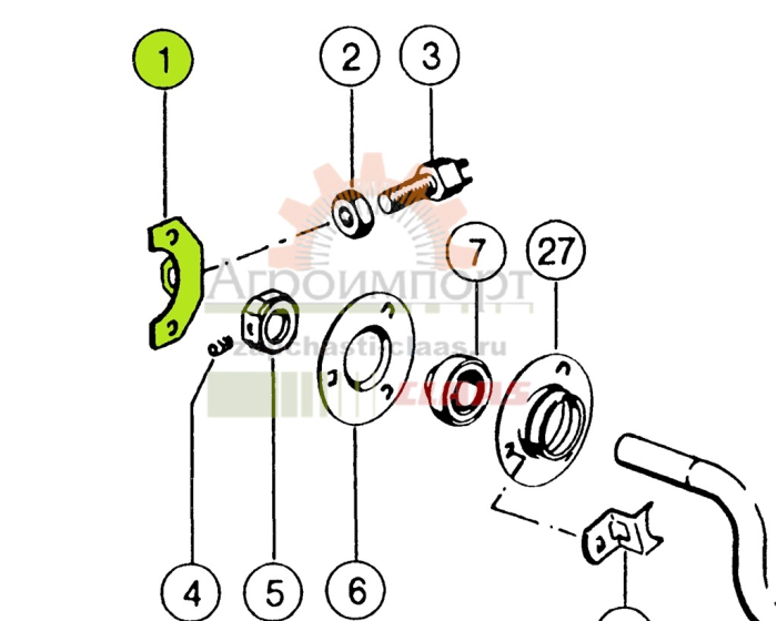 ДЕРЖАТЕЛЬ Claas 0006477630 ДЕРЖАТЕЛЬ Claas 0006477630