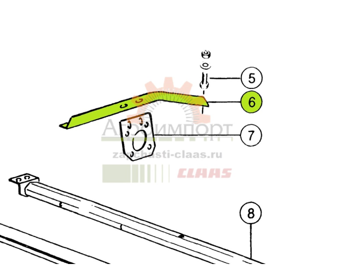 СТОЙКА Claas 0006471522 СТОЙКА Claas 0006471522