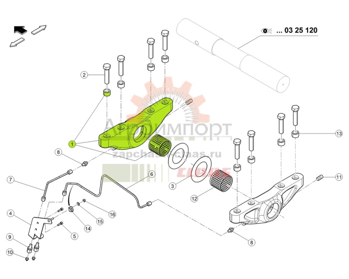 0021544842 Claas Опора 0021544842 Claas Опора