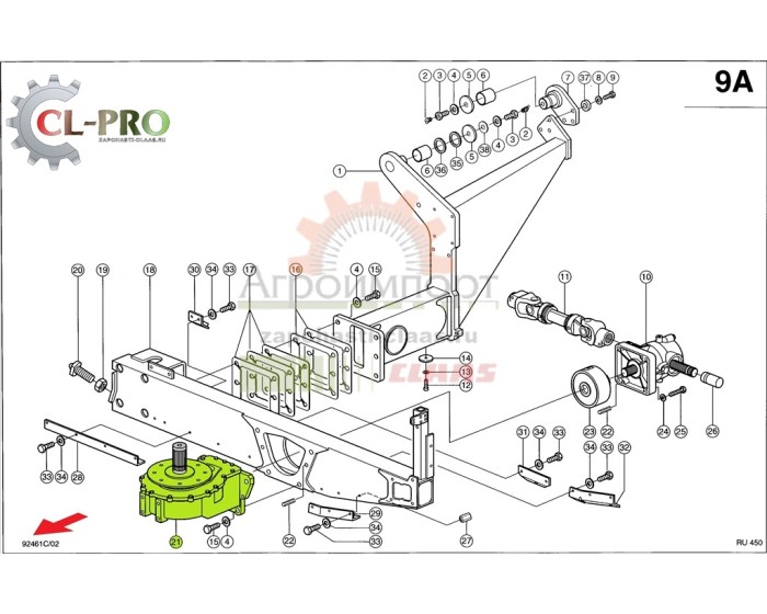 0009915770 Claas РЕДУКТОР 0009915770 Claas РЕДУКТОР