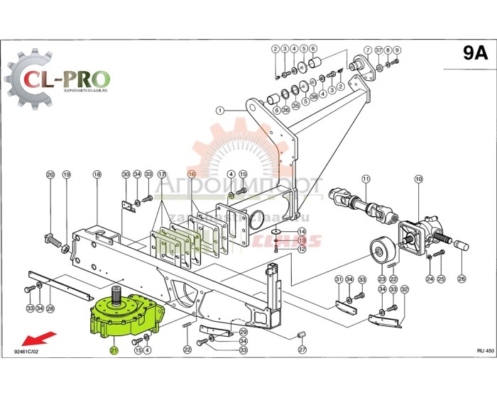 0009915770 Claas РЕДУКТОР