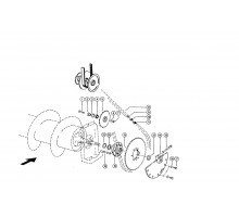 Привод шнека жатки (3.9-9 м) комбайна CLAAS Lexion
