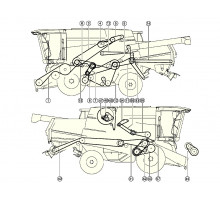 Элементы привода комбайна TUCANO 320