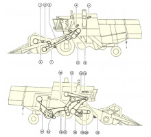 Элементы привода комбайна CLAAS Consul