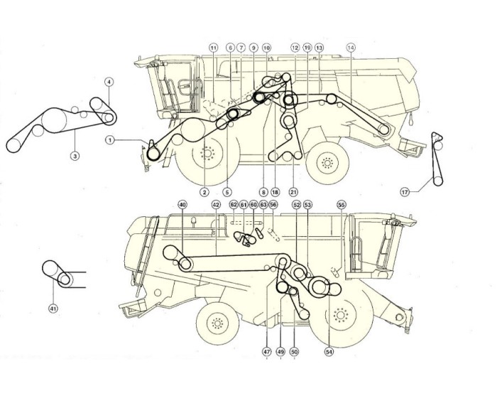 Элементы привода комбайна CLAAS Lexion 600