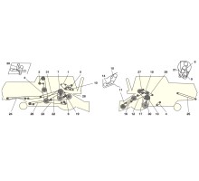 Элементы привода комбайна Jone Deere 6600 SIDERHILL