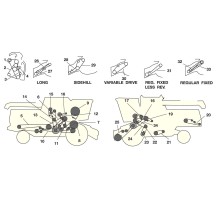 Элементы привода комбайна Jone Deere 6620