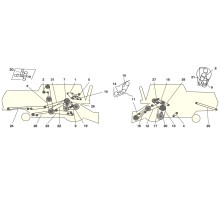 Элементы привода комбайна Jone Deere 7700