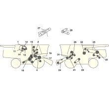 Элементы привода комбайна Jone Deere CTS (EUROPE)