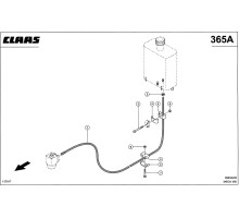 Гидропроводы, бак - насос - дозатор схема 2