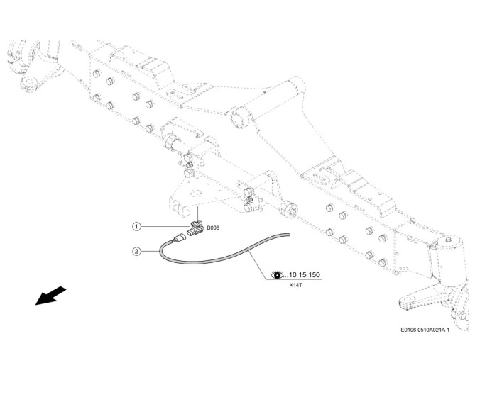 Датчик угла поворота колёс автопилота CLAAS Tucano 440-450