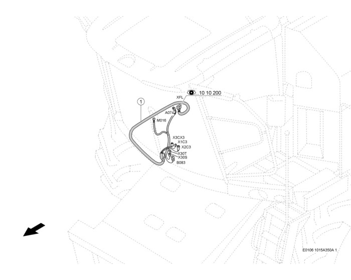 Кабельный комплект рулевой колонки CLAAS Tucano 440-450