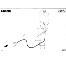 Гидропроводы, бак - насос-дозатор схема 2