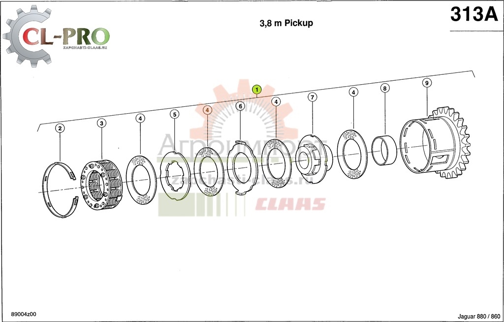0009855300 Claas Муфта предохранит.