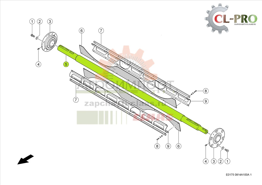 0006676710 Claas ВАЛ ПРОМЕЖУТОЧНЫЙ