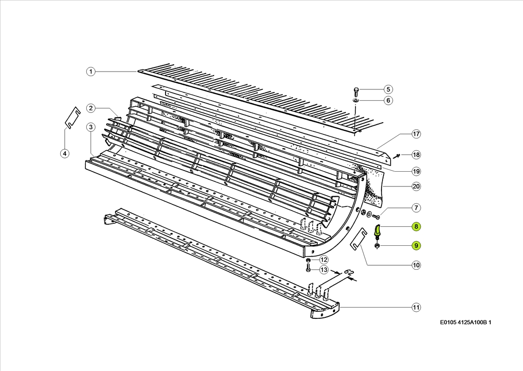 0006280502 Claas ЗУБ МОЛОТИЛЬНЫЙ